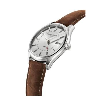 Vyriškas Klasikinis Luxury Swiss Kvarcinis Rodyklinis Watch FREDERIQUE CONSTANT FC-252SS5B6 Sidabras Dial 40mm image 8