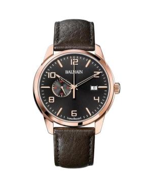Men Klassisch Swiss Quartz Analog Watch BALMAIN B1489.52.64 Braun Dial 42mm