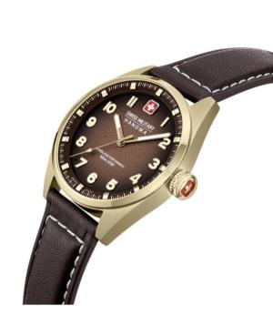 Mężczyźni klasyczny Szwajcar kwarcowy analogowe Zegarek SWISS MILITARY HANOWA SMWGA0001551 Brązowy Wybierz 42mm image 6
