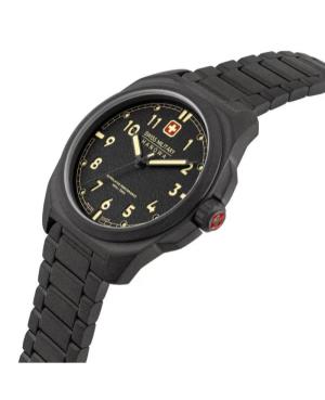 Mężczyźni klasyczny Szwajcar kwarcowy analogowe Zegarek SWISS MILITARY HANOWA SMWGG0003941 Czarny Wybierz 40mm image 6