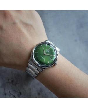 Mężczyźni klasyczny Japonia automatyczny analogowe Zegarek ORIENT RA-AC0M09E30B Zielony Wybierz 38mm image 7