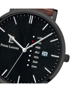 Men Fashion Classic Quartz Analog Watch PIERRE LANNIER 243H434 Black Dial 42mm image 1