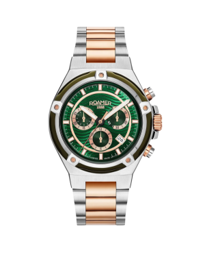 Mężczyźni Szwajcar kwarcowy Zegarek ROAMER 221837 49 75 20 Zielony Wybierz 42mm