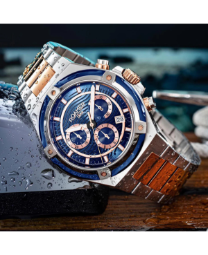 Men Swiss Quartz Watch ROAMER 221837 49 45 20 Modrá Dial 42mm image 3