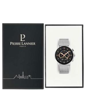 Men Fashion Klasické Quartz Analog Watch Chronograph PIERRE LANNIER 236D131 Černá Dial 44mm image 2