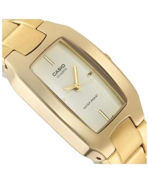 Women Klassisch Japan Quartz Analog Watch CASIO LTP-1165PN-9CEF Gold color Dial 14mm image 4