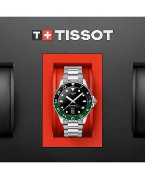Vyriškas Klasikinis Sportinis Diver Swiss Kvarcinis Rodyklinis Watch TISSOT T120.852.11.051.00 Žalia Dial 40mm image 5