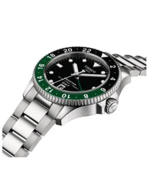 Vyriškas Klasikinis Sportinis Diver Swiss Kvarcinis Rodyklinis Watch TISSOT T120.852.11.051.00 Žalia Dial 40mm image 6