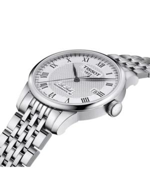 Men Classic Luxury Swiss Automatic Analog Watch TISSOT T006.407.11.033.00 Silver Dial 39.3mm image 7
