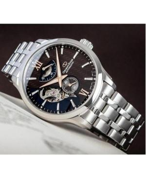 Men Klasické Luxury Japan Automatic Analog Watch Skeleton ORIENT STAR RE-AV0B02Y00B Hnědá Dial 41mm image 6