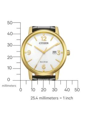 Мужские Классические Японские Eco-Drive Аналоговый Часы CITIZEN BM6756-01A Белый Циферблат 40mm изображение 6