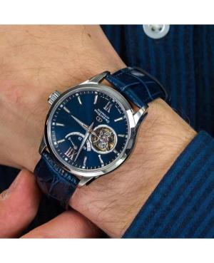 Men Klasické Luxury Japan Automatic Analog Watch Skeleton ORIENT STAR RE-AT0006L00B Modrá Dial 39.3mm image 1