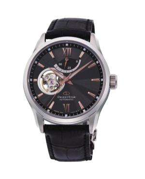 Men Classic Luxury Japan Automatic Analog Watch Skeleton ORIENT STAR RE-AT0007N00B Silver color Dial 39.3mm