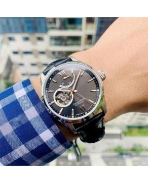 Men Classic Luxury Japan Automatic Analog Watch Skeleton ORIENT STAR RE-AT0007N00B Silver color Dial 39.3mm image 2