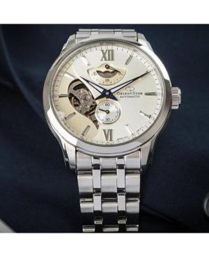 Men Classic Luxury Japan Automatic Analog Watch Skeleton ORIENT STAR RE-AV0B01S00B White Dial 41mm image 6