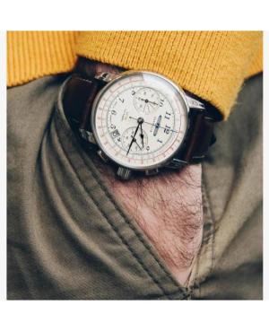 Mężczyźni klasyczny kwarcowy analogowe Zegarek Chronograf ZEPPELIN 7614-5 Piasek Wybierz 42mm image 6