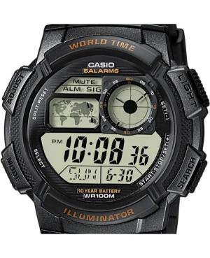 Vyriškas Sportinis Su funkcijomis Japoniškas Kvarcinis Digital Watch Timer CASIO AE-1000W-1AVEF Silver color Dial 46mm image 4