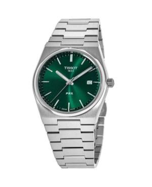 Men Klasické Swiss Quartz Analog Watch TISSOT T137.410.11.091.00 Zelená Dial 40mm image 7