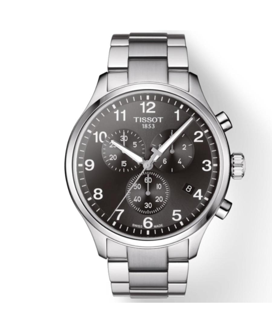 Mężczyźni klasyczny Szwajcar kwarcowy analogowe Zegarek Chronograf TISSOT T116.617.11.057.01 Czarny Wybierz 45mm