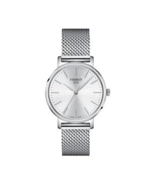 Kobiety klasyczny Szwajcar kwarcowy analogowe Zegarek TISSOT T143.210.11.011.00 Srebrna Wybierz 34mm