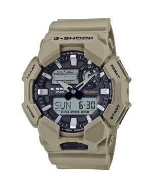 Mężczyźni sportowy Funkcjonalny Diver Japonia kwarcowy cyfrowe Zegarek Timer CASIO GA-010-5AER G-Shock Kolor srebrny Wybierz 52m