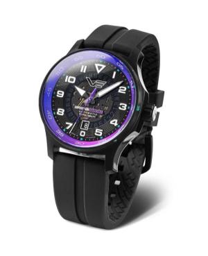 Men Sports Diver Automatic Analog Watch VOSTOK EUROPE NH35-592C760SL Black Dial 43mm