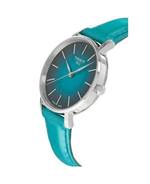 Moteriškas Klasikinis Swiss Kvarcinis Rodyklinis Watch TISSOT T143.210.17.091.00 Žalia Dial 34mm image 5