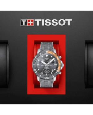 Mężczyźni sportowy klasyczny Diver Szwajcar kwarcowy analogowe Zegarek Chronograf TISSOT T120.417.17.081.01 Kolor srebrny Wybier image 1