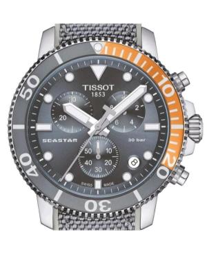 Mężczyźni sportowy klasyczny Diver Szwajcar kwarcowy analogowe Zegarek Chronograf TISSOT T120.417.17.081.01 Kolor srebrny Wybier image 8