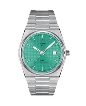 Men Klassisch Luxury Swiss Automatic Analog Watch TISSOT T137.407.11.091.01 Grün Dial 40mm
