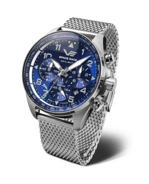 Vyriškas Diver Kvarcinis Rodyklinis Watch Chronograph VOSTOK EUROPE 6S20-325A742Br Mėlyna Dial 46mm