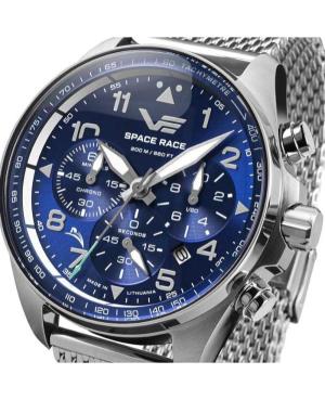 Men Diver Quartz Analog Watch Chronograph VOSTOK EUROPE 6S20-325A742Br Blau Dial 46mm image 5