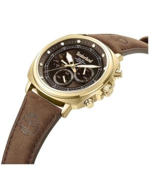 Men Klassisch Quartz Analog Watch Chronograph TIMBERLAND TDWGF0042003 Braun Dial 44mm image 5
