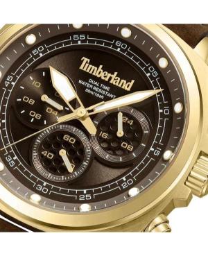 Mężczyźni klasyczny kwarcowy analogowe Zegarek Chronograf TIMBERLAND TDWGF0042003 Brązowy Wybierz 44mm image 6