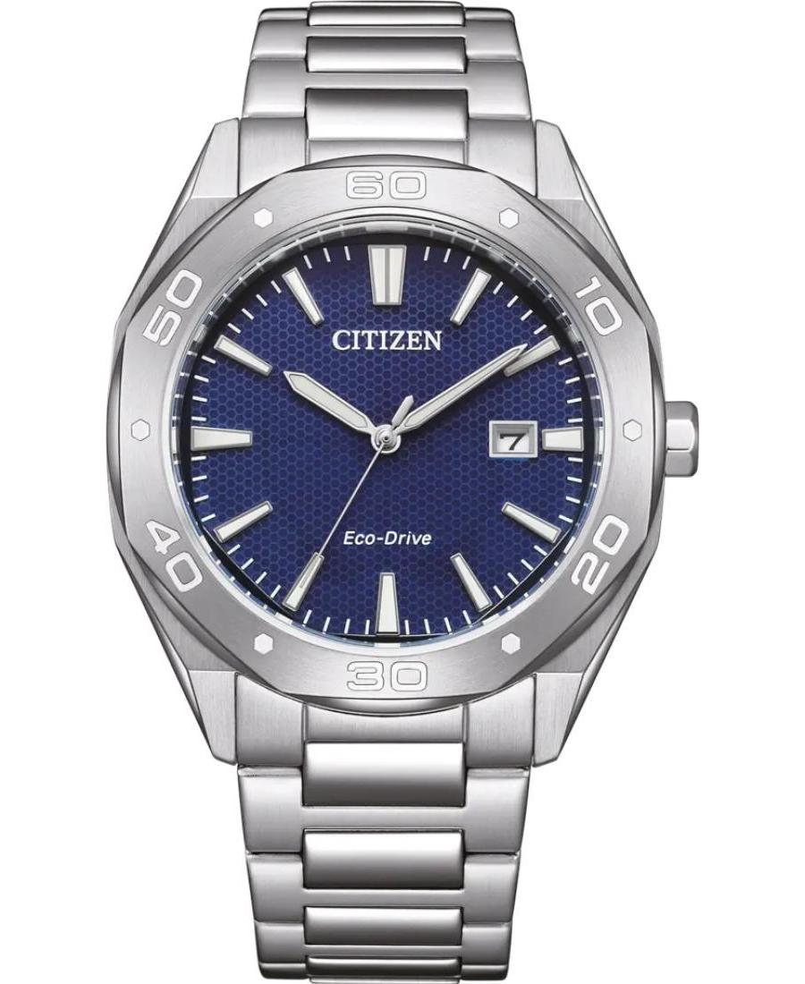 Vyriškas Klasikinis Japoniškas Elektroninis, Solar Rodyklinis Watch CITIZEN BM7631-52L Mėlyna Dial 41mm