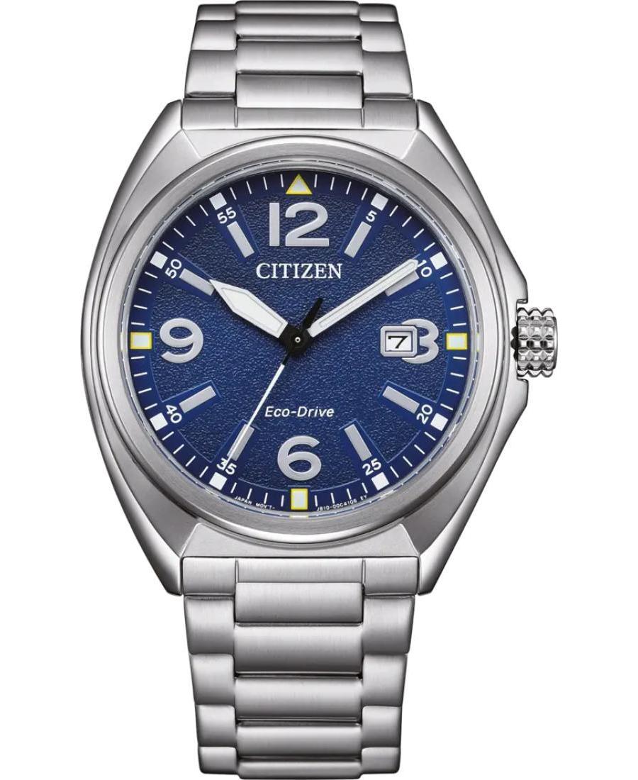 Men Klasické Japan Eco-Drive Analog Watch CITIZEN AW1571-76L Modrá Dial 40mm