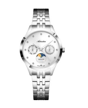 Kobiety Classic Analog Szwajcar kwarcowy Zegarek ADRIATICA Srebrna Wybierz 34mm A3833.5143QF