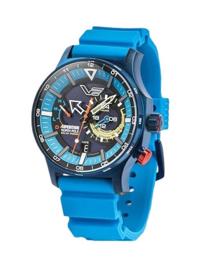 Vyriškas Sportinis Diver Kvarcinis Rodyklinis Watch VOSTOK EUROPE VS57-595D736LEBW-SLBL Violetinis Dial 47mm