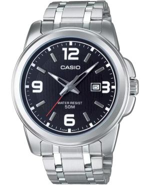 Vyriškas Klasikinis Japoniškas Kvarcinis Rodyklinis Watch CASIO MTP-1314PD-1AVEF Juodas Dial 42mm image 1