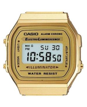 Men Japan Quartz Digital Watch Alarm CASIO A168WG-9EF Gold color Dial 36mm image 3