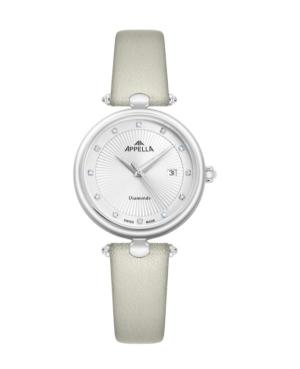 Moteriškas Classic Analog Swiss Kvarcinis Watch APPELLA Sidabras Dial 31.2mm L50002.5G43DQ
