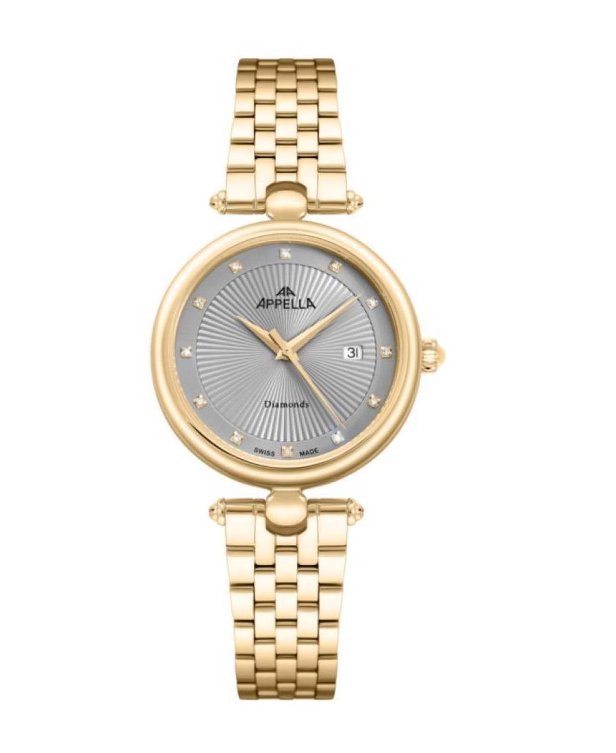 Women Classic Analog Swiss Quartz Watch APPELLA Silver color Dial 31.2mm L50002.1147DQ