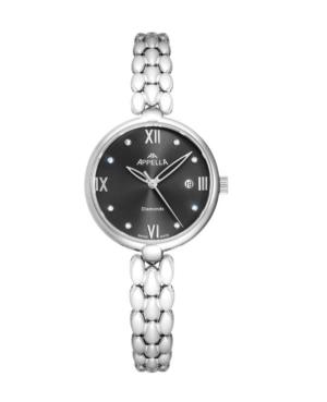 Women Classic Analog Swiss Quartz Watch APPELLA Silver color Dial 28mm L50007.5187DQ