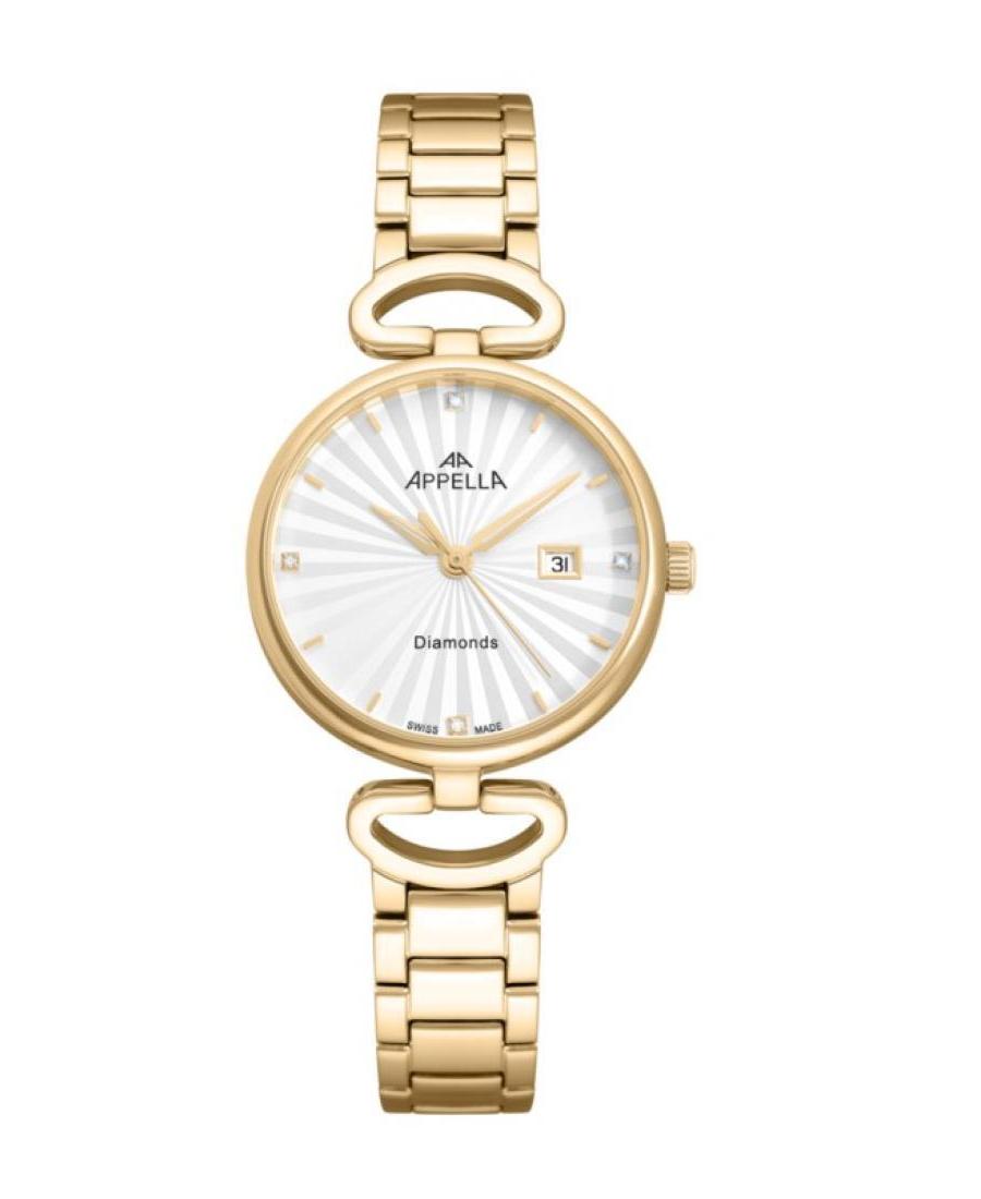 Women Classic Analog Swiss Quartz Watch APPELLA Silver Dial 31.2mm L50008.1193DQ