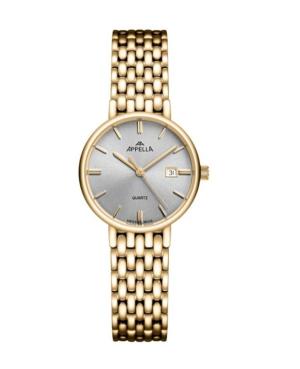 Women Classic Analog Swiss Quartz Watch APPELLA Silver color Dial 30mm L32007.1117Q