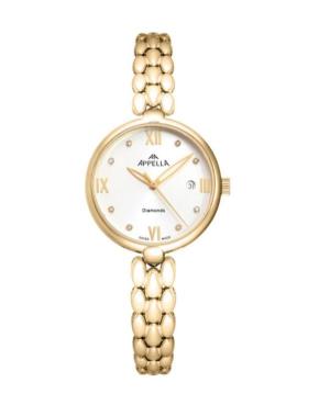 Kobiety Classic Analog Szwajcar kwarcowy Zegarek APPELLA Srebrna Wybierz 28mm L50007.1183DQ