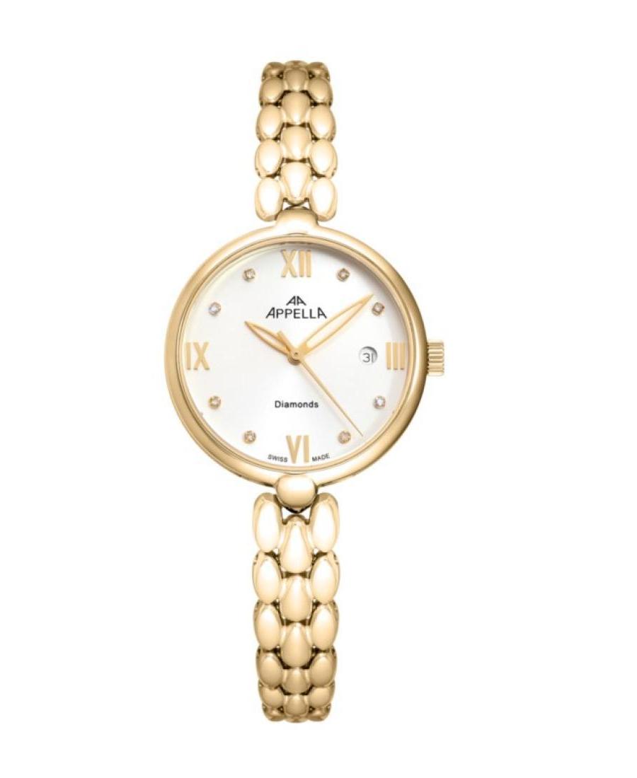 Women Classic Analog Swiss Quartz Watch APPELLA Silver Dial 28mm L50007.1183DQ