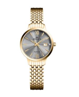 Moteriškas Classic Analog Swiss Kvarcinis Watch APPELLA Silver color Dial 30mm L50012.1167DQ