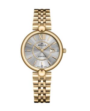 Women Classic Analog Swiss Quartz Watch APPELLA Silver color Dial 31.2mm L50011.1167DQ