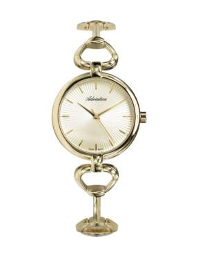 Women Classic Analog Swiss Quartz Watch ADRIATICA Gold color Dial 31.2mm A3463.1111Q